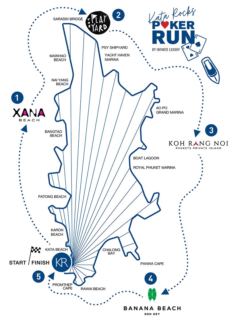 Poker Run 2024 Course map